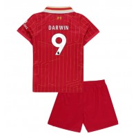 Camisa de Futebol Liverpool Darwin Nunez #9 Equipamento Principal Infantil 2024-25 Manga Curta (+ Calças curtas)